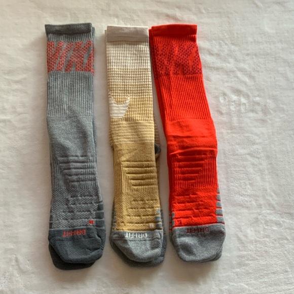 (3) Nike Dri-FIT Above All Training Crew socks